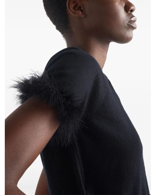 Prada Black Cashmere Top