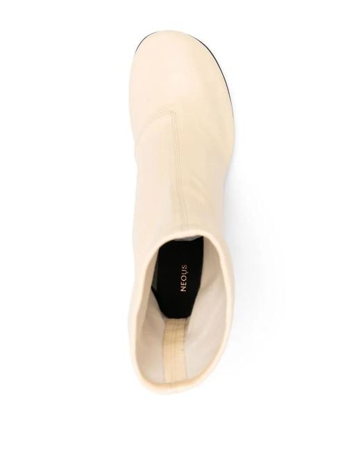 Neous Natural Sock-Style Leather Boots