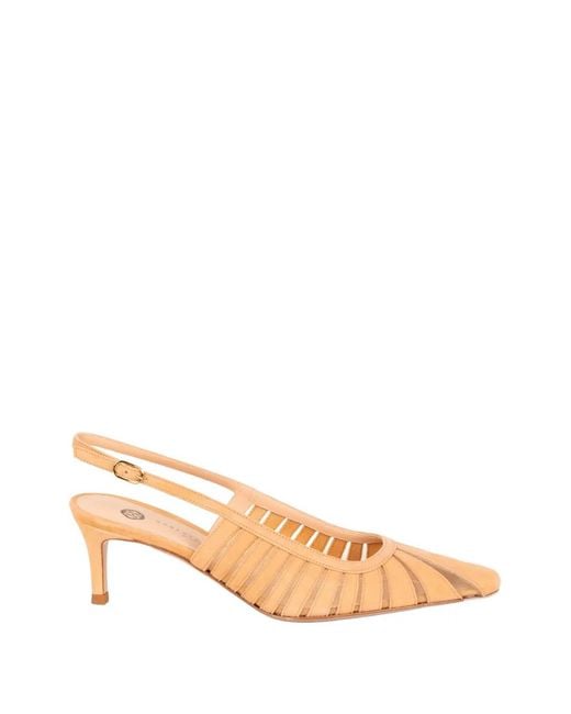 Roberto Festa Natural Fenice Panelled Suede Sandals