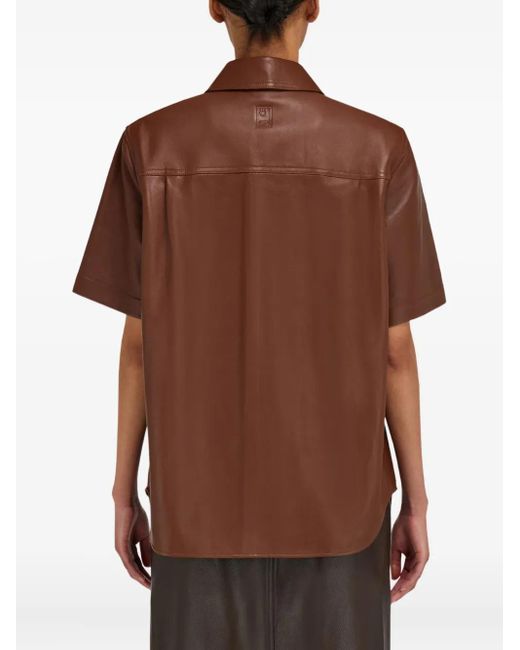 Ferragamo ショートスリーブ シャツ Brown