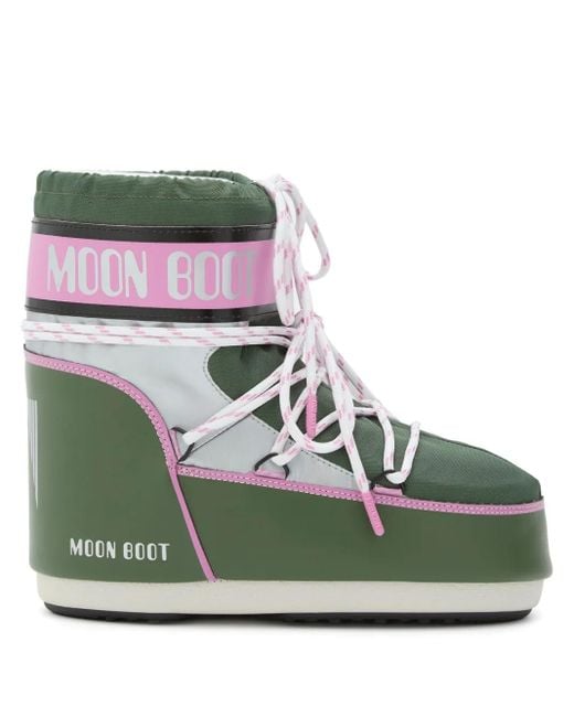 Moon Boot Green Icon Low Schneestiefel