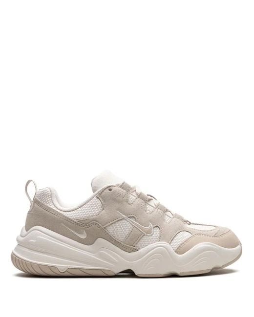 Nike White Tech Hera "Light Orewood" Sneakers