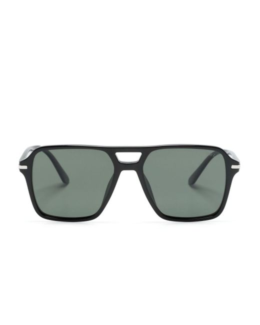 Prada Gray Navigator-frame Sunglasses for men
