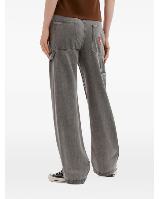Chocoolate Gray Jean À Coupe Droite