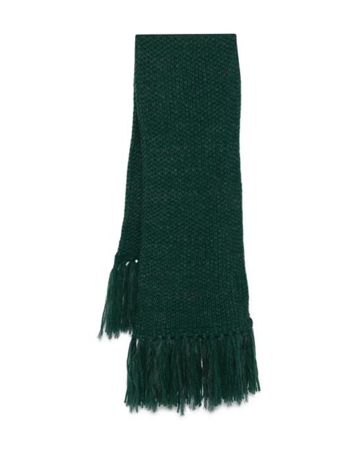 Ermanno Scervino フリンジ スカーフ Green