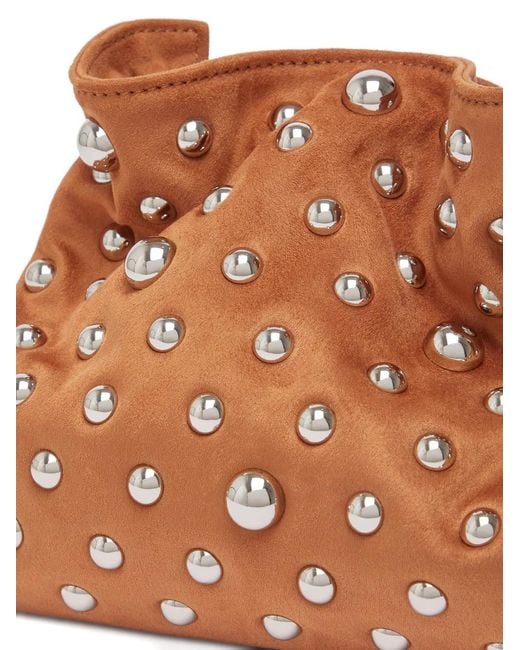 Liu Jo Brown Small Riccy Bag With Studs