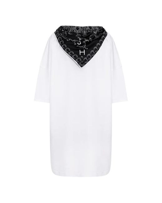 Hamza White Paris Scarf Dress