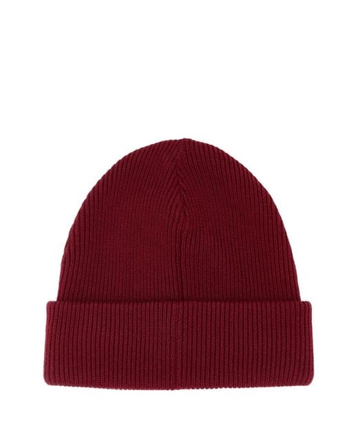 Gucci Red Horsebit Wool Beanie