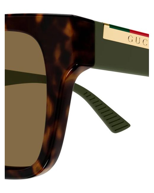 Gucci Brown Square Sunglasses for men