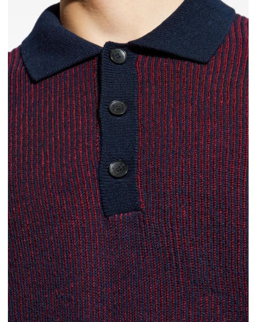 Etro Wollen Poloshirt in het Blue voor heren