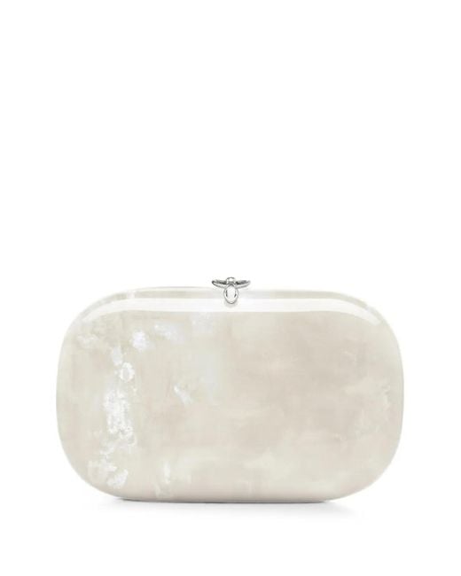 Jeffrey Levinson White Elina Plus Monet Clutch Bag