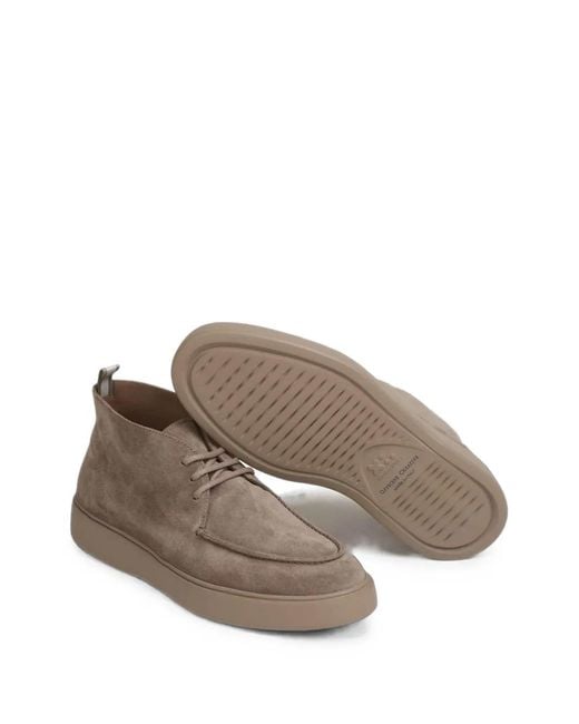 Officine Creative Brown Frame 002 Apron-Toe Boots for men