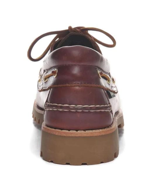 Sebago Loafer mit Schnürdetail in Brown für Herren