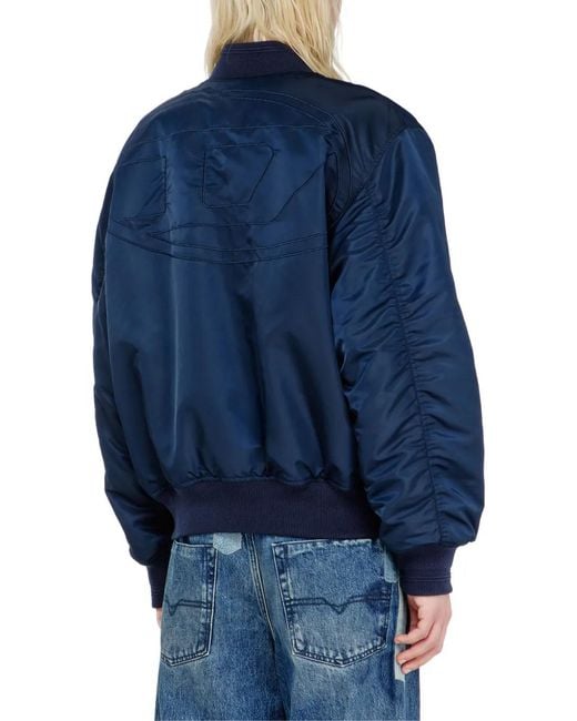 DIESEL Blue W-Type-D1 Winter Jacket for men