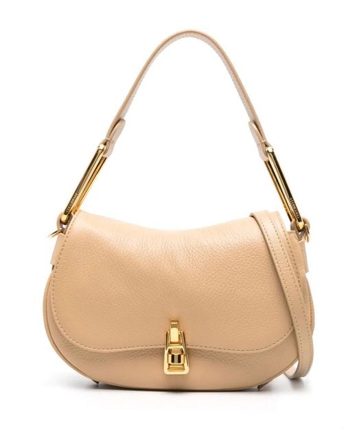 Coccinelle Natural Mini Magie Leather Tote Bag