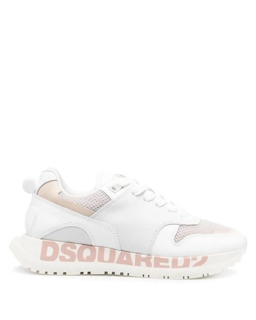 Zapatillas bajas con logo estampado DSquared² de color White
