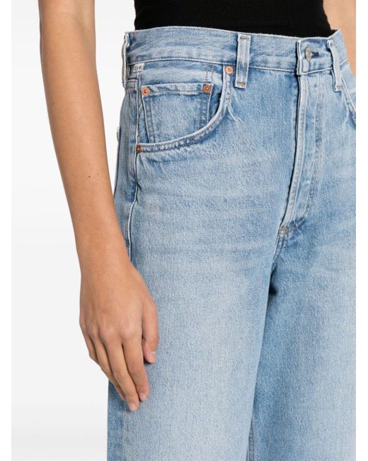 Citizens of Humanity Blue Gaucho High-rise Wide-leg Jeans