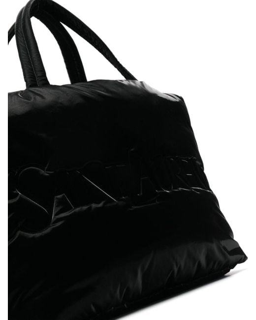 Saint Laurent Shopper Met Logo-reliëf in het Black voor heren