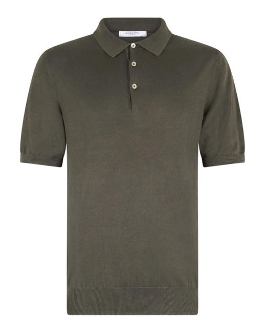 Boglioli Green Cotton Polo Shirt for men
