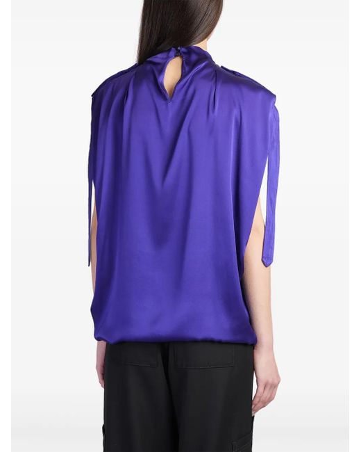 Off-White c/o Virgil Abloh ロゴ ブラウス Purple