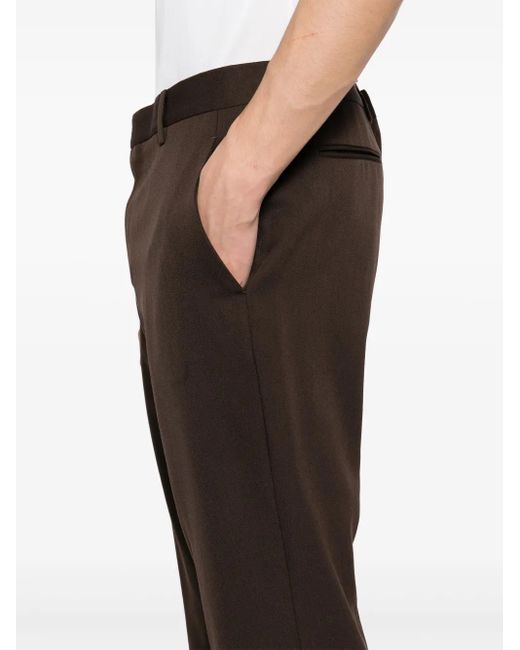 Paul Smith Black Gabardine-Weave Trousers for men