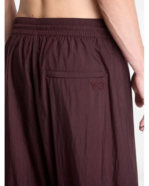 Y-3 Red Gradient 3-Stripes Track Pants for men