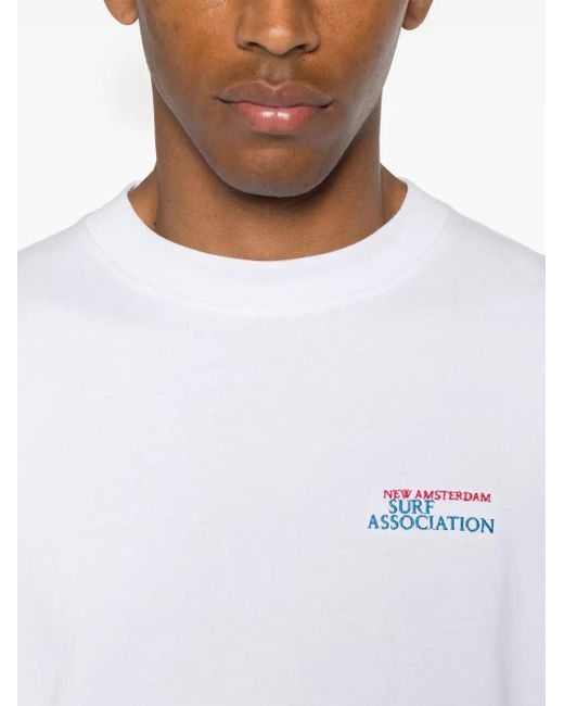 T-Shirt di New Amsterdam in White da Uomo
