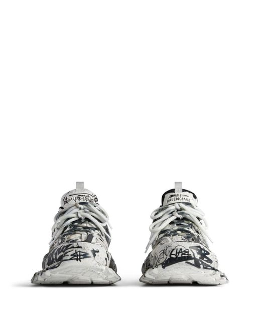 Balenciaga Track Chunky Sneakers Met Graffiti-print in het White voor heren