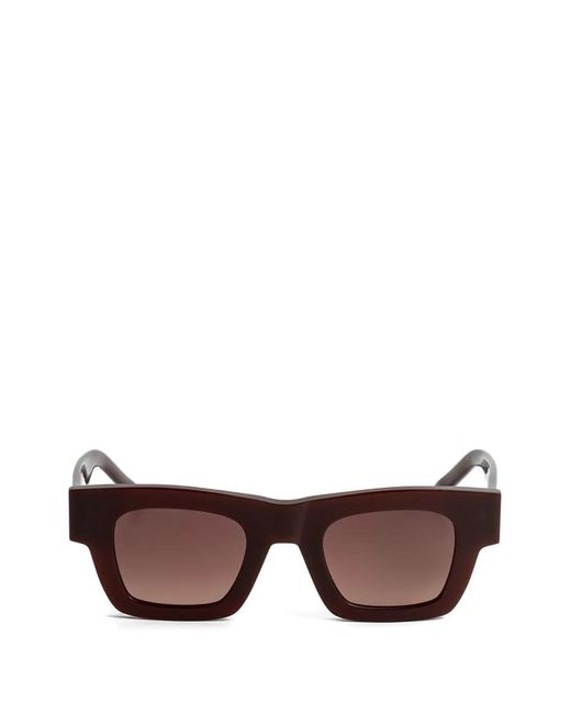 Kaleos Eyehunters Brown Estrich Square-Frame Sunglasses