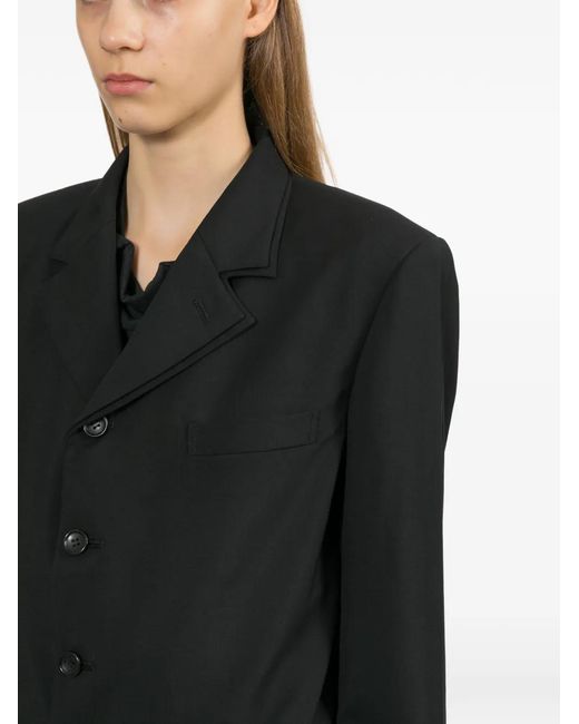 Comme des Garçons Black Notched-Lapels Blazer