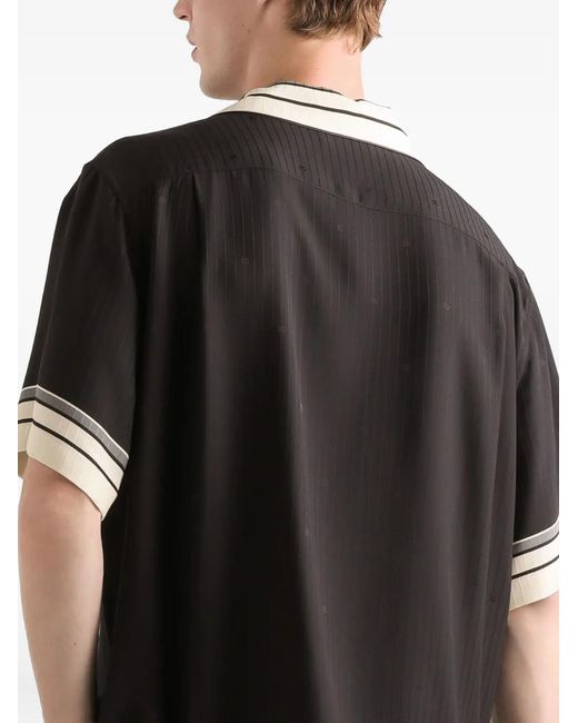Dolce & Gabbana Black Striped-Detail Shirt for men
