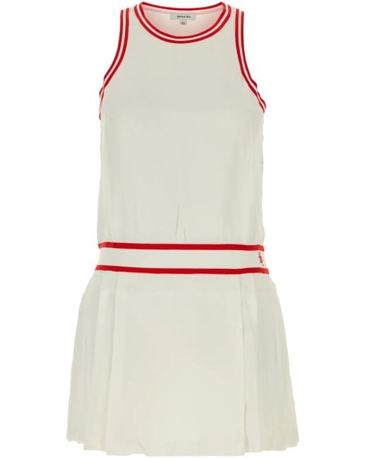 Sporty & Rich White Src Phoebe Mini Dress