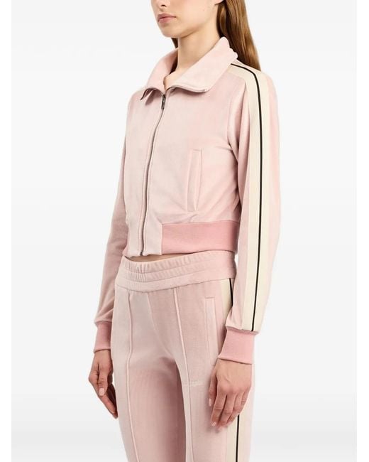 Palm Angels Pink Chenille Track Top