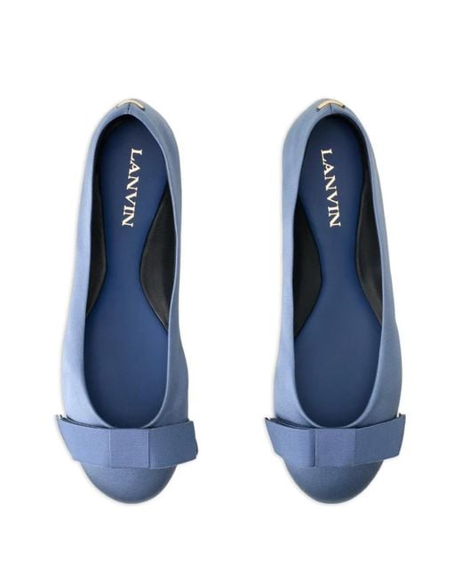 Lanvin Blue Ribbon Ballet Flats