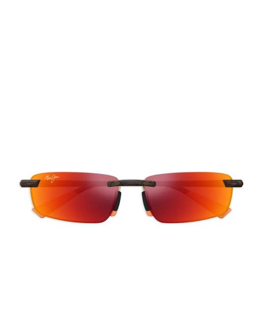 Maui Jim Red Ilikou Sonnenbrille Mit Eckigem Gestell