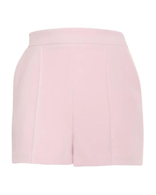 Shorts Con Banda Laterale di Elisabetta Franchi in Pink