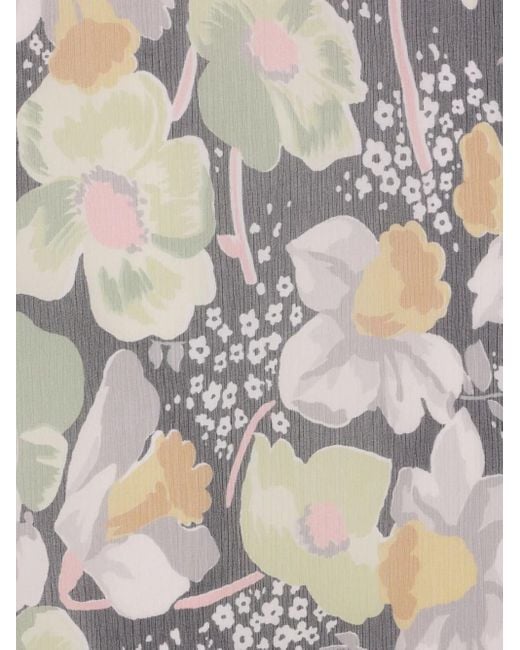 Loewe White Daffodil.Print Maxi Dress