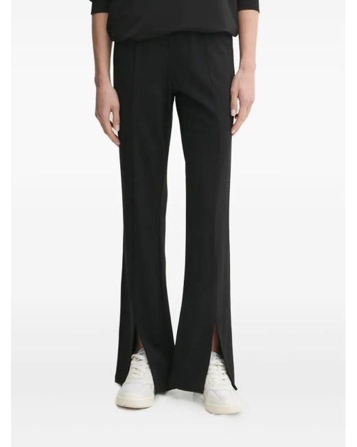 Liu Jo Black Split-Hem Pants