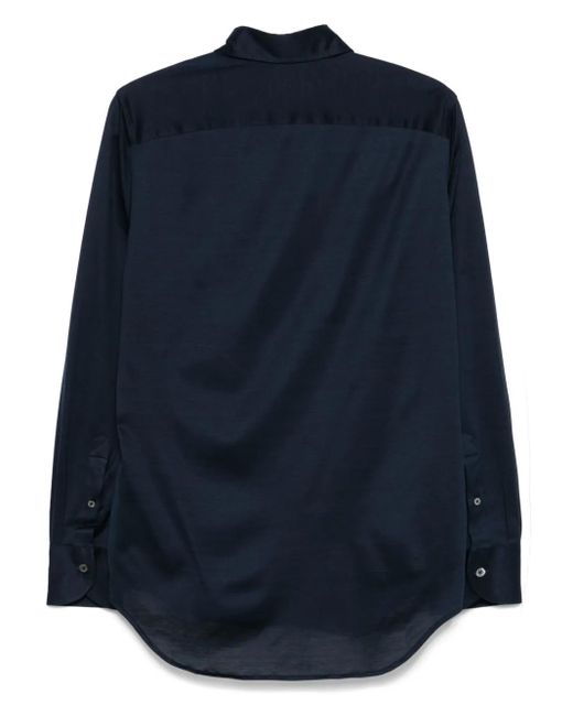 Canali Blue Cotton Shirt for men