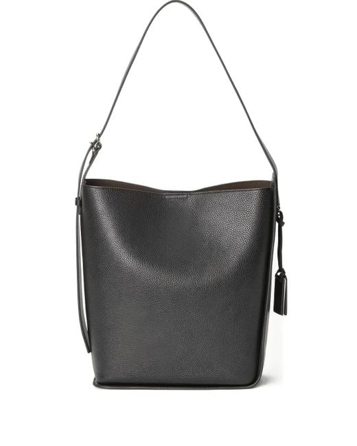 Joy Gryson Black Pebble-Textured Shoulder Bag