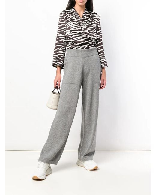 Barrie Gray Flared Knitted Trousers