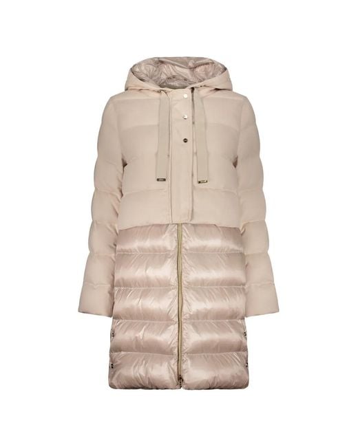 Herno Natural Hooded Quilted Down Jacket