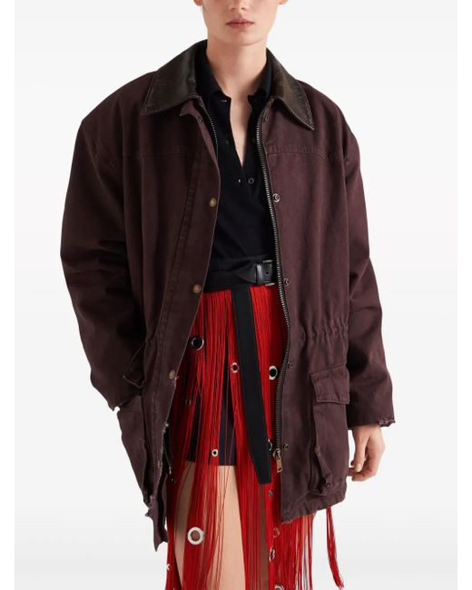 Prada キャンバス シングルジャケット Purple