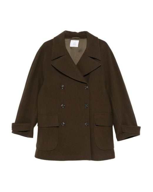 LE SULLY STUDIO Brown Double-Breasted Coat