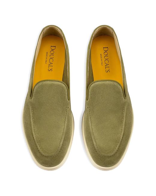 Doucal's Green Suede Loafers