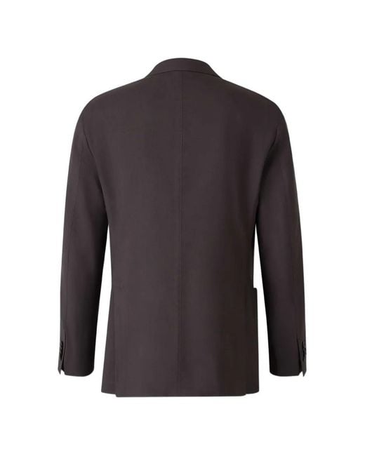 Boglioli Black Single-Breasted Notch-Lapel Jacket for men
