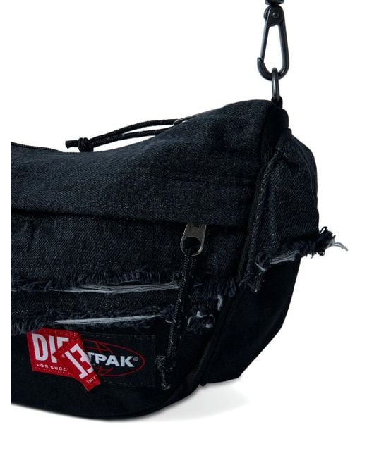 Borsa A Spalla Con Effetto Vissuto di DIESEL in Blue