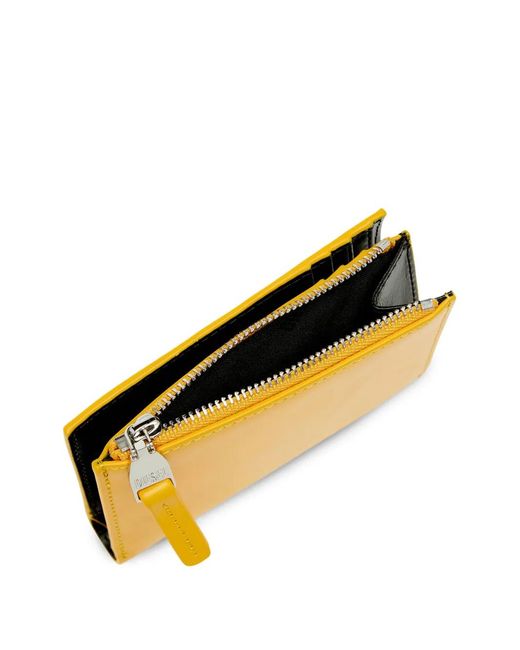 DIESEL Yellow 1Dr Oval D Bi-Fold Wallet