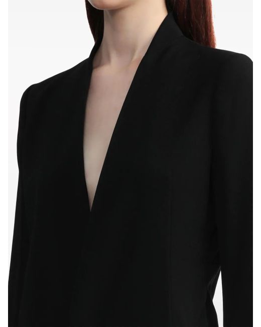 Cappotto Monopetto Con Design A Strati di Y's Yohji Yamamoto in Blue