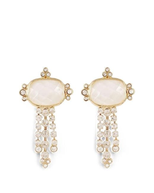 Gas Bijoux White Tiki Mother-Of-Pearl Earrings